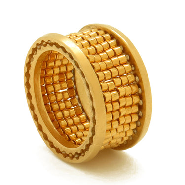 Anillo Telarar Dorado Métalico Dorado